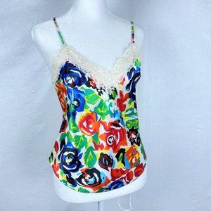 Vtg Victoria's Secret Floral Camisole Tank Top